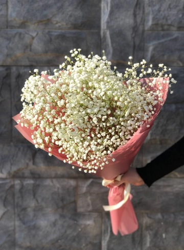 Монобукет белых гипсофил от интернет-магазина цветов в 