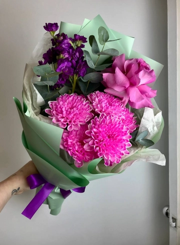 Букет с французской розой «Мармелад» от интернет-магазина цветов в 